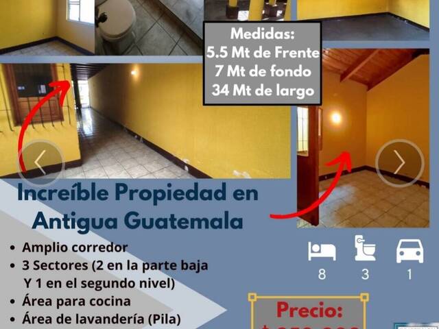 #1061 - Casa para Venta en La Antigua Guatemala - Sacatepéquez - 1