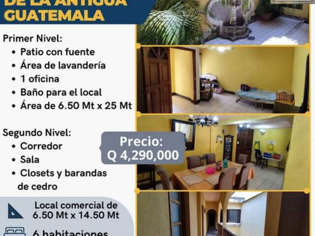 #1067 - Casa para Venta en La Antigua Guatemala - Sacatepéquez