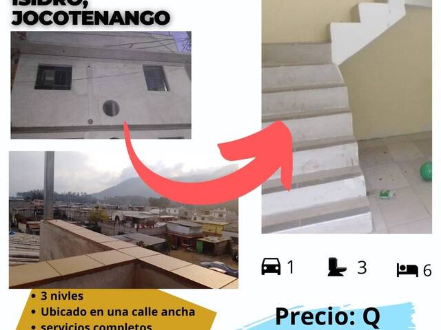 #1046 - Casa para Venta en Jocotenango - Sacatepéquez - 1