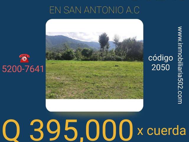 #2050 - Área para Venta en San Antonio Aguas Calientes - Sacatepéquez - 1