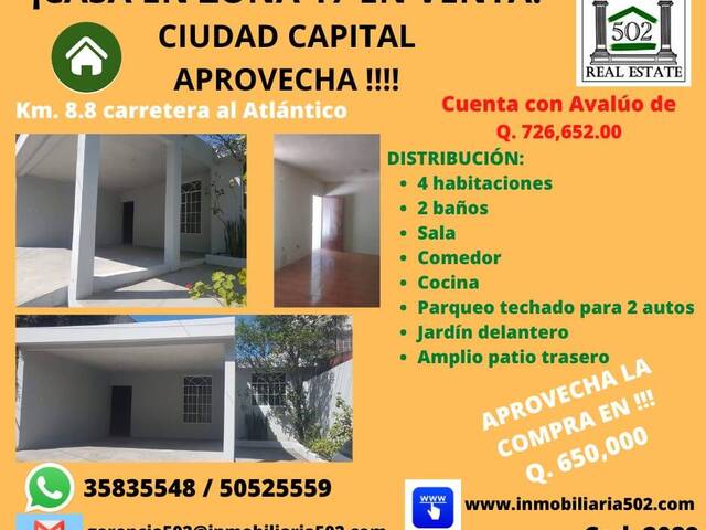 #2089 - Casa para Venta en Ciudad de Guatemala - Guatemala - 1